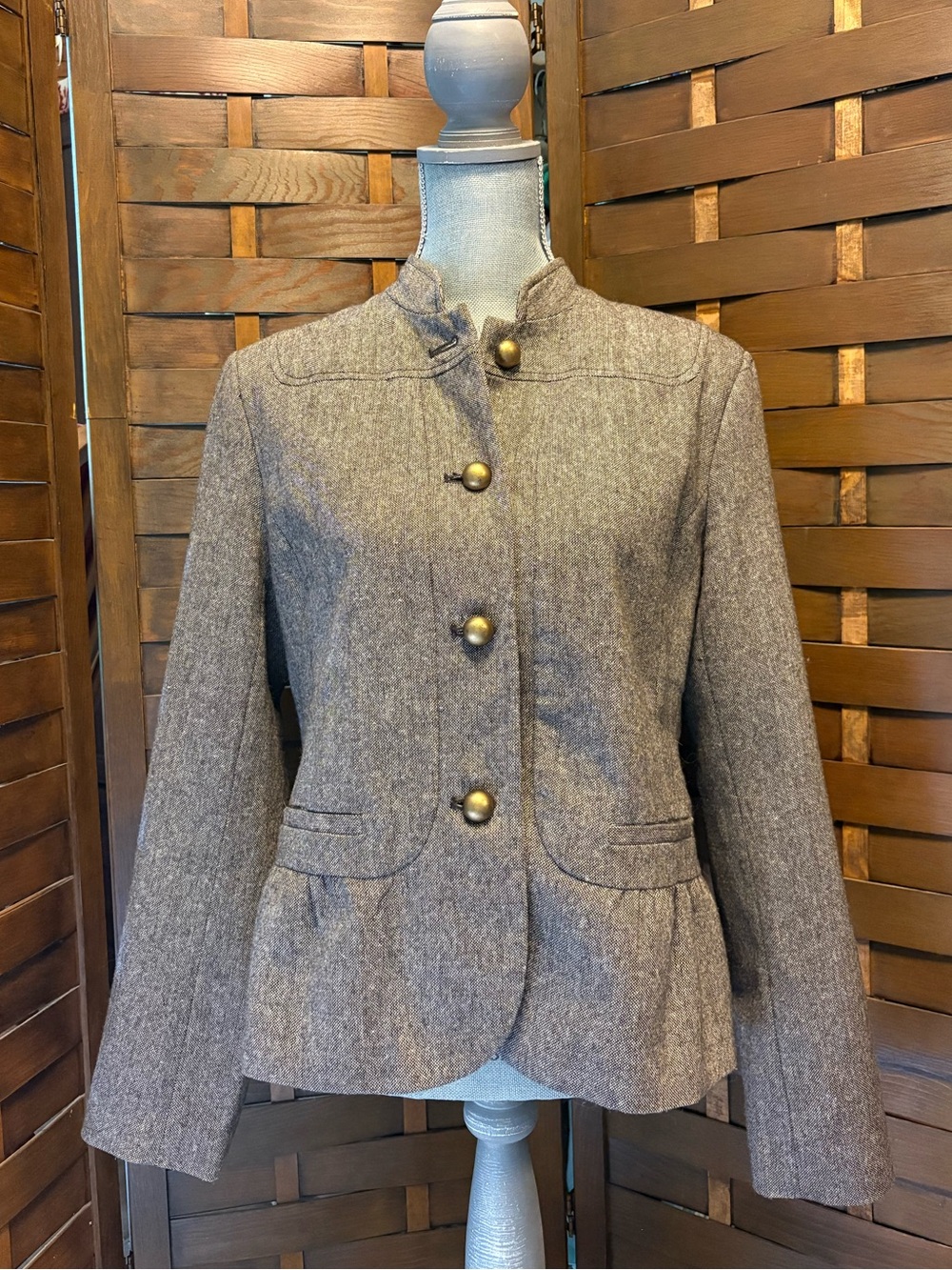 Apt. 9 women’s brown tailored business revolutionary blazer jacket size 12